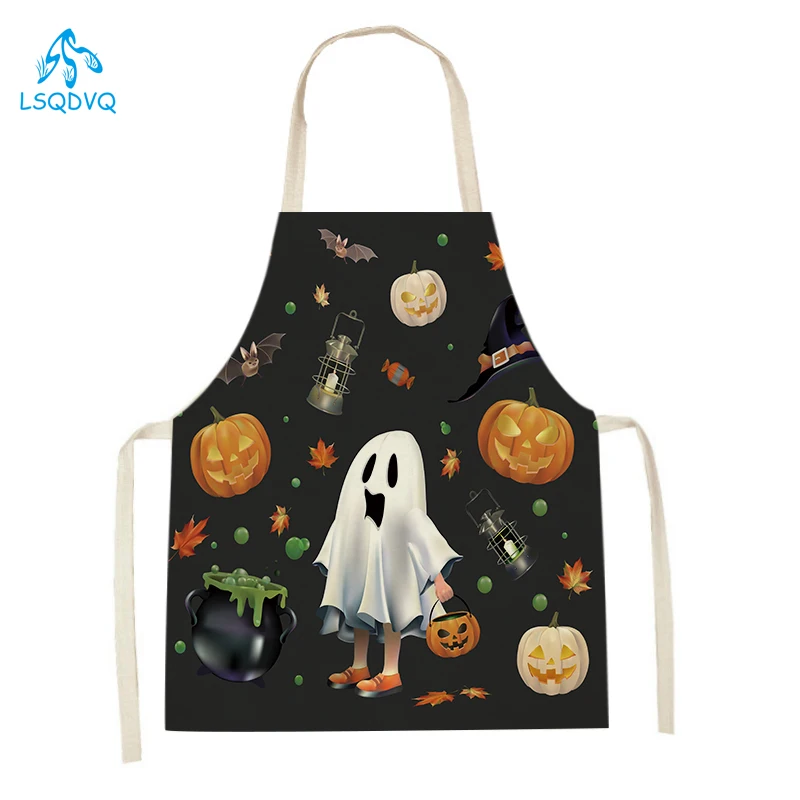 Kitchen Witch Baking - Celemek Dapur Halloween Pola Penyihir Labu
