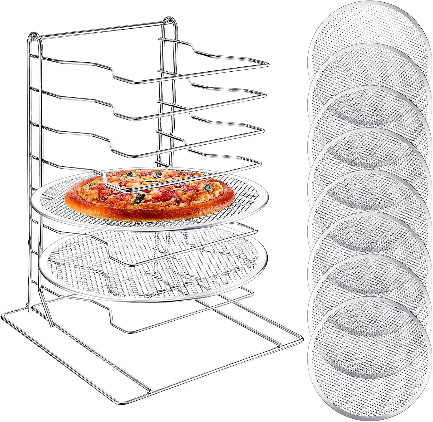 Kitchen Baking Rack - Rak Pizza 8 Tingkat Dengan 8