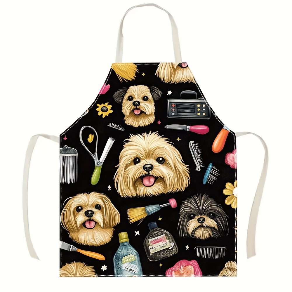 Kitchen Baking Background - 1 Buah Celemek Groomer Anjing Lucu