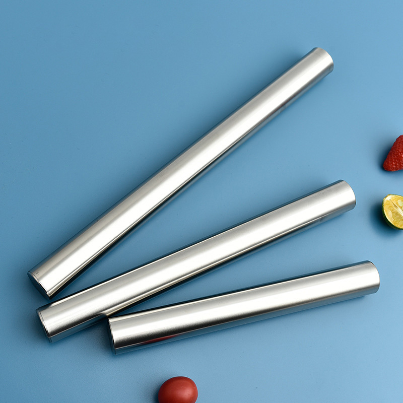 Kitchen Roller Baking - Stainless Steel Rolling Pin Memanggang Roti