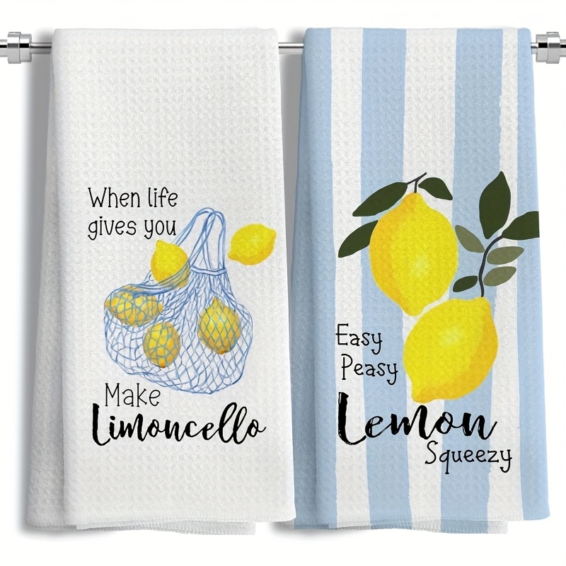 Baking Kitchen Set - 2 Buah, Handuk Dapur Lemon Mesh,
