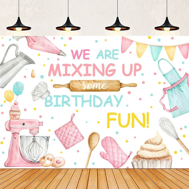 Kitchen Baking Background - Latar Belakang Fotografi Selamat Ulang Tahun,