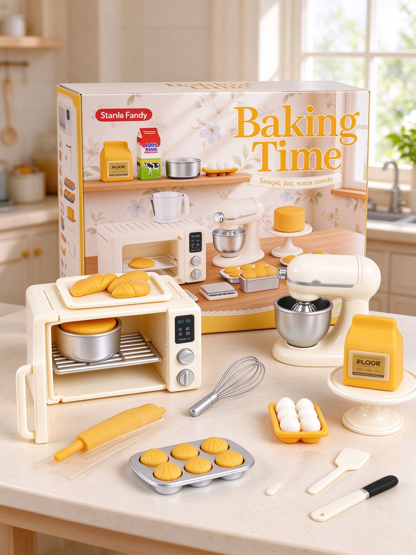 Kitchen Kids Baking Set - Set Mainan Miniatur Dapur Rumah Boneka