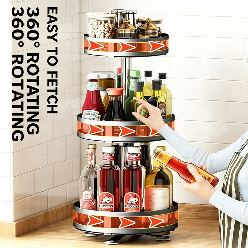 Kitchen Uncle - 360 ° Rak Organizer Dapur Putar