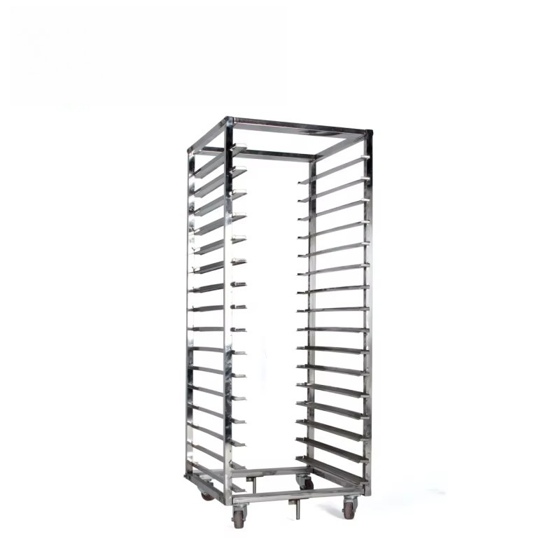 Kitchen Baking Cart - Rak Troli Oven Roti dari Baja