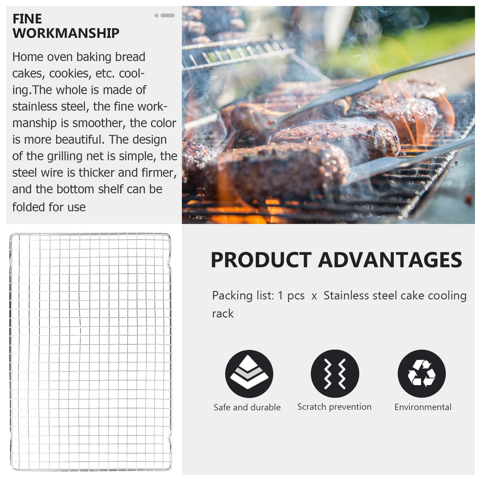 1 buah Rak Pendingin untuk Mem - Kitchen Baking Rack ulasan dan harga