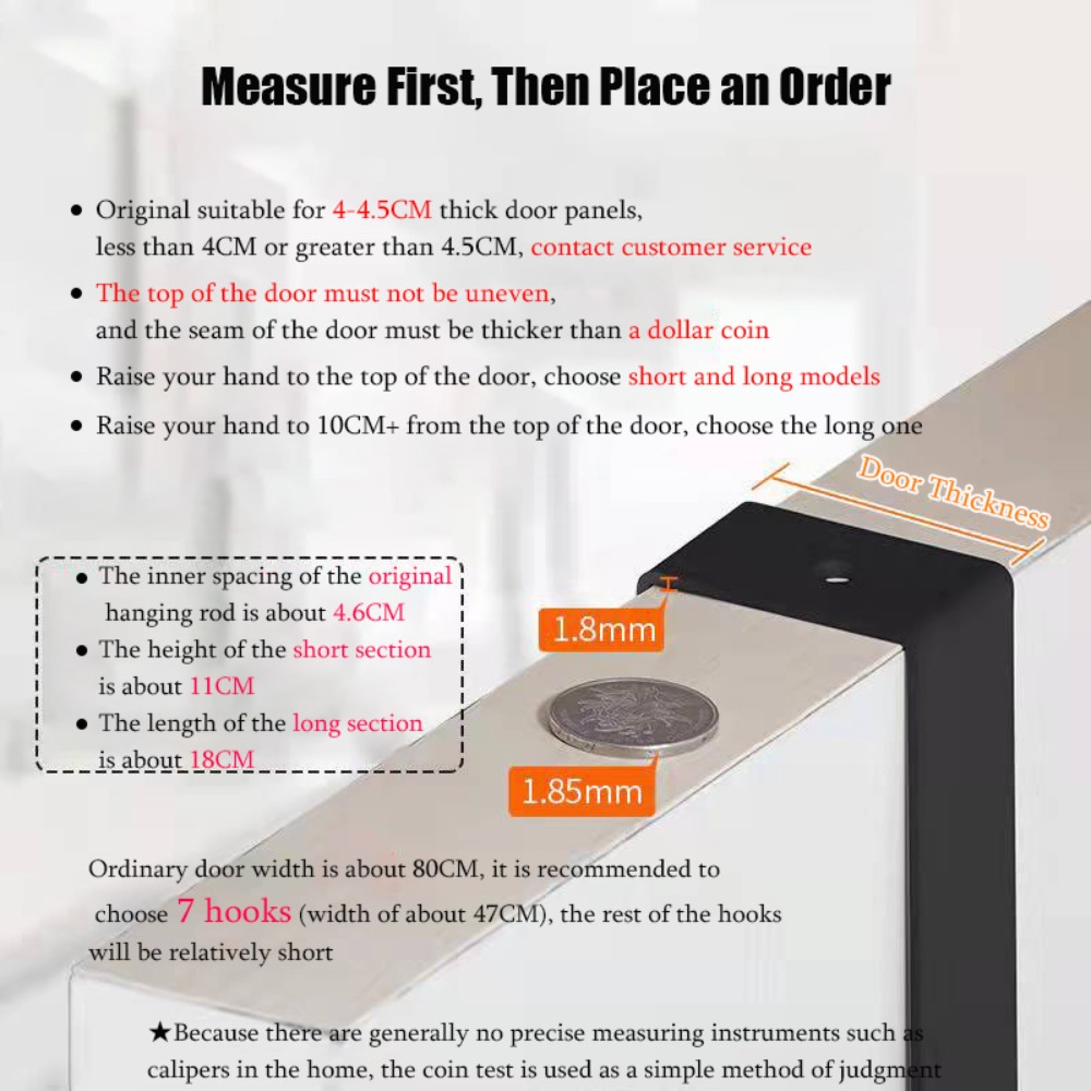 Gantungan di atas pintu 6 kait - Kitchen Uncle ulasan dan harga