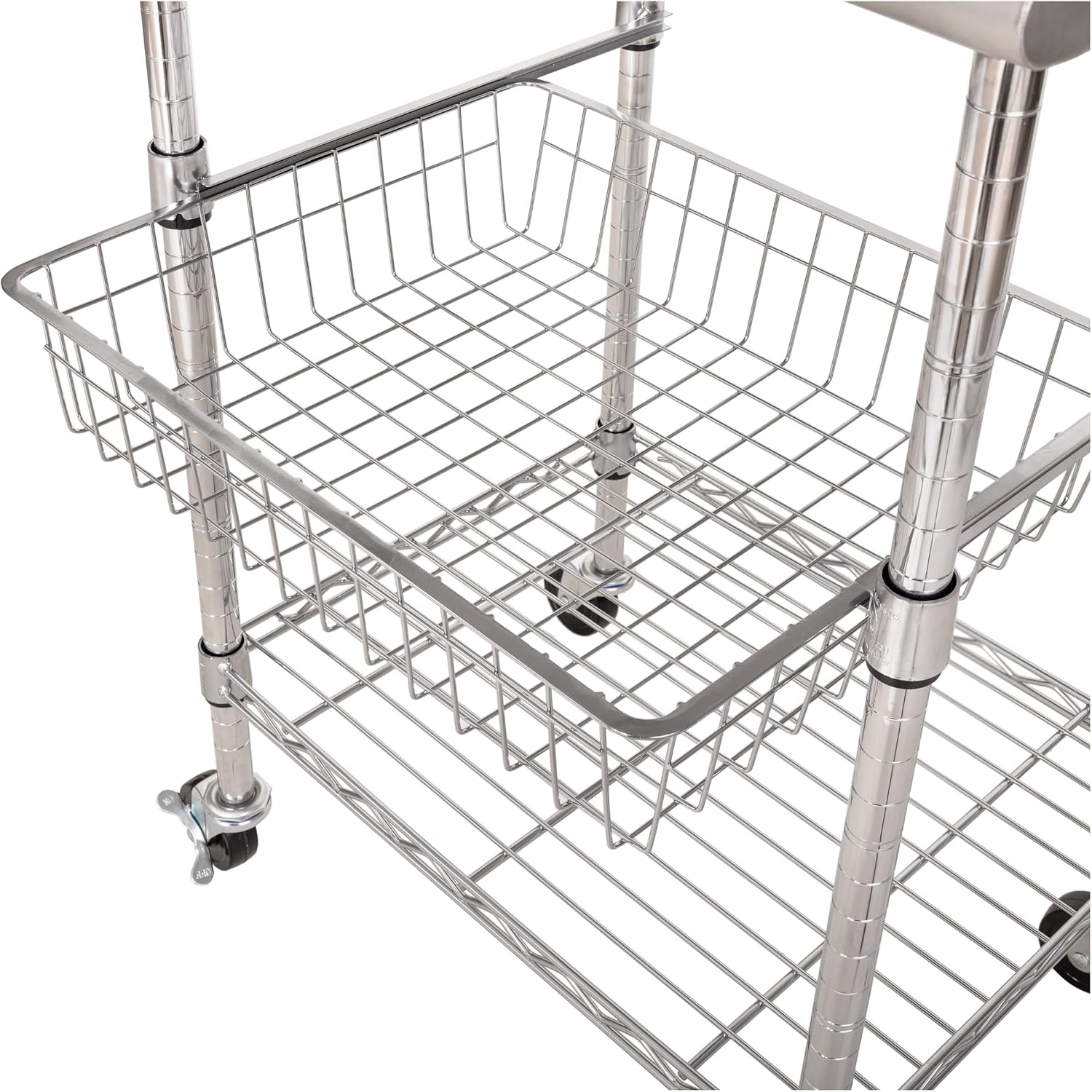 Meja Persiapan Makanan Komersi - Kitchen Baking Cart ulasan dan harga