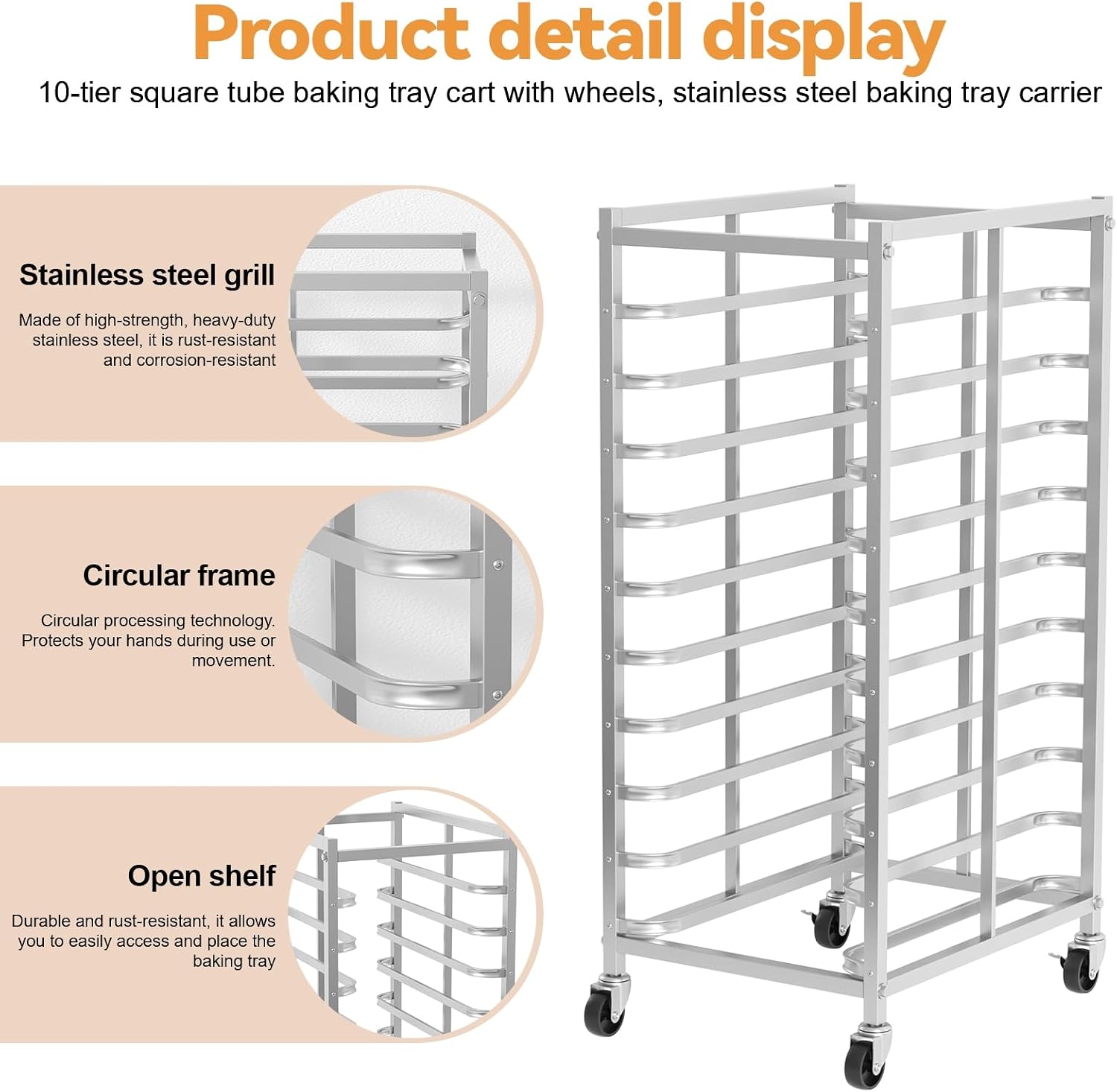 Rak Pemanggang Kue Stainless S - Kitchen Baking Cart ulasan dan harga