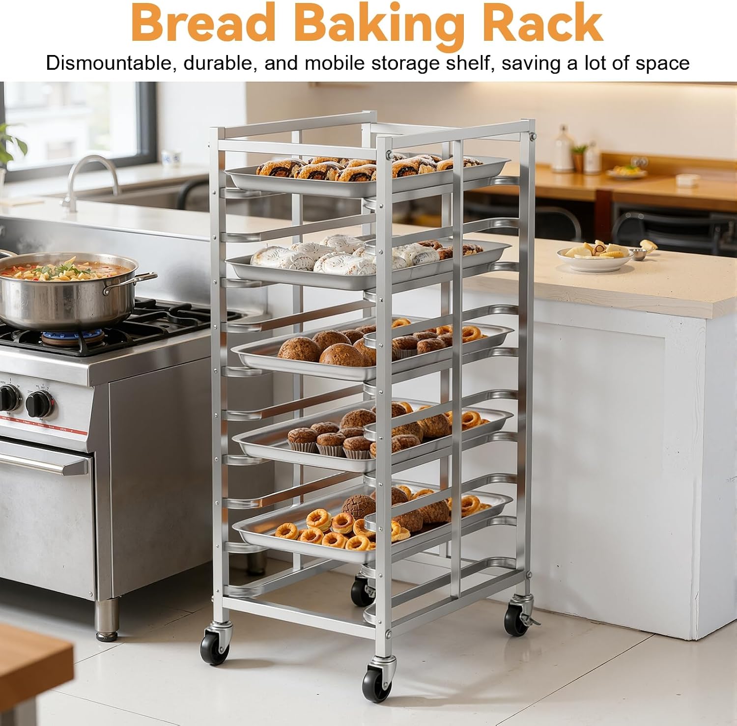 Rak Pemanggang Kue Stainless S - Kitchen Baking Cart ulasan dan harga