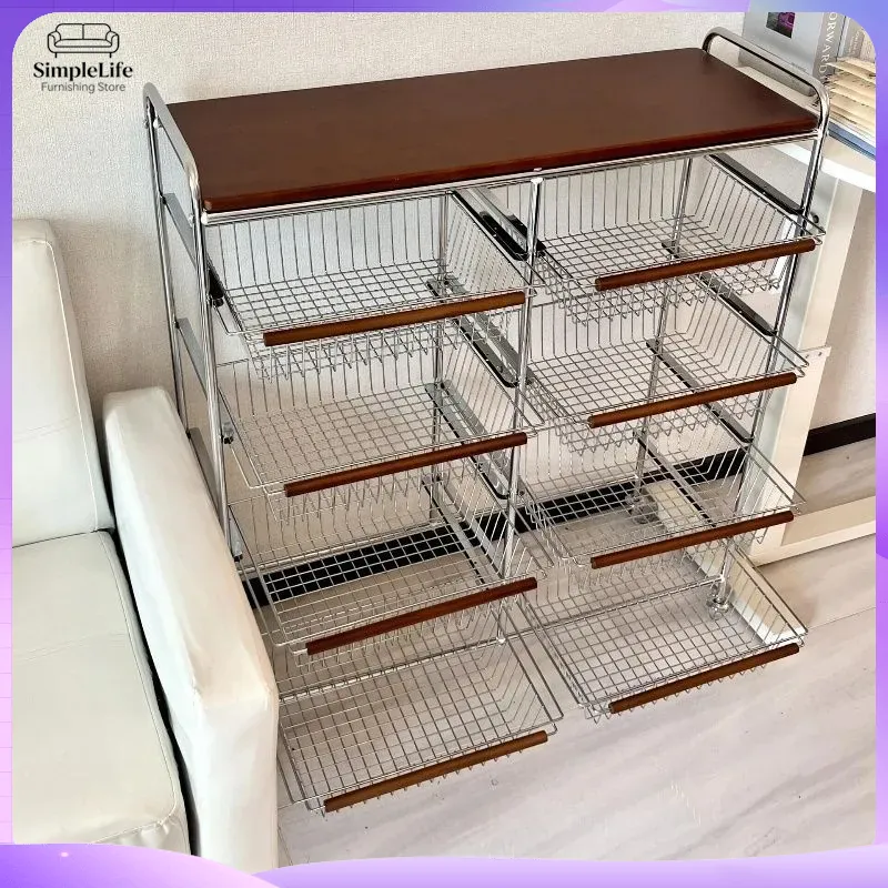 Troli Dapur Retro Beroda, Kera - Kitchen Baking Cart ulasan dan harga