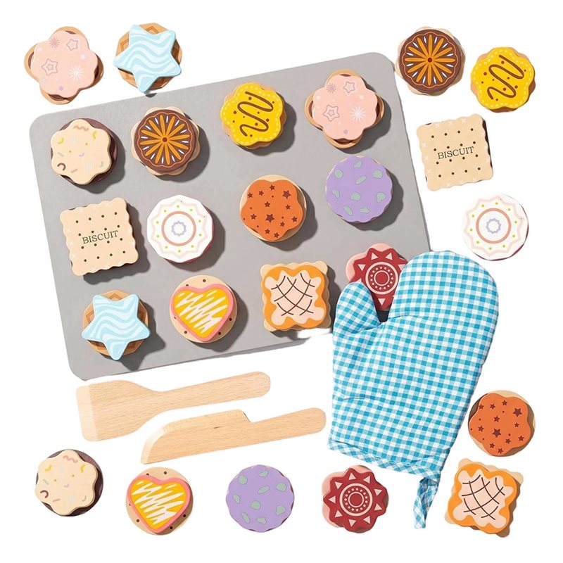 WOWFU-Set Makanan Mainan Kayu  - Kitchen Kids Baking Set ulasan dan harga