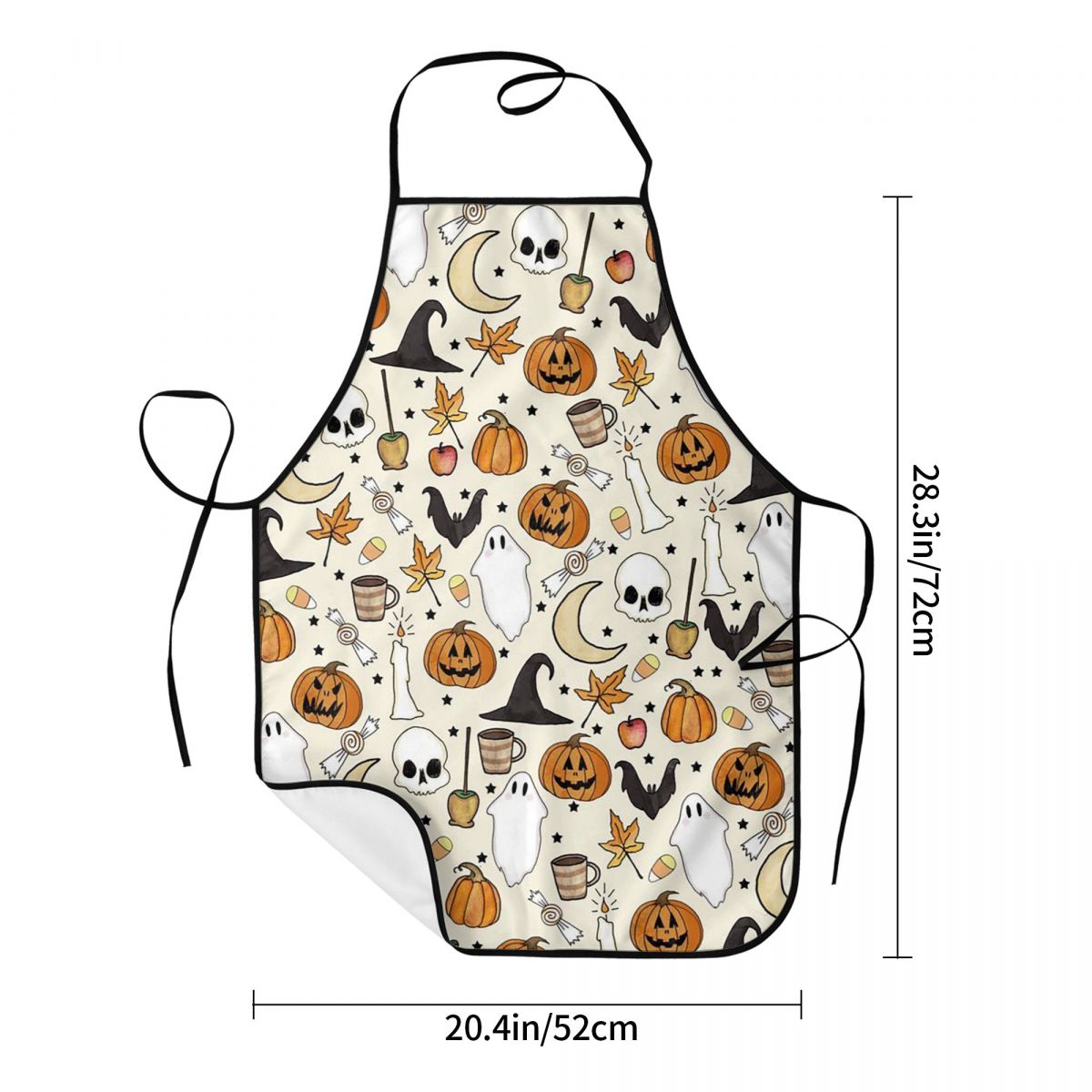 Celemek Halloween Motif Labu,  - Kitchen Witch Baking ulasan dan harga