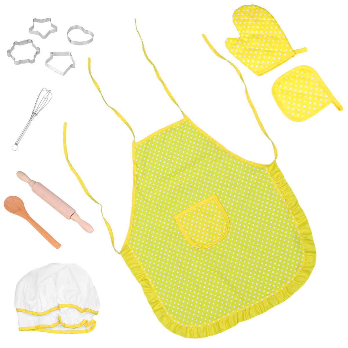 11 Pcs Set Celemek Dapur Anak, - Kitchen Kids Baking Set ulasan dan harga