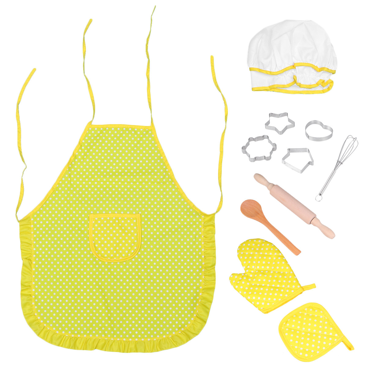 11 Pcs Set Celemek Dapur Anak, - Kitchen Kids Baking Set ulasan dan harga