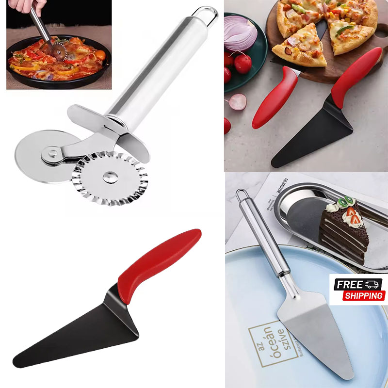 Set pemotong Pizza Stainless S - Baking Kitchen Set ulasan dan harga