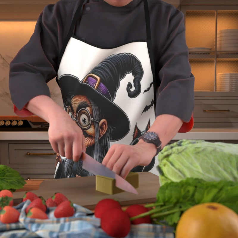 1 buah celemek bertema penyihi - Kitchen Witch Baking ulasan dan harga
