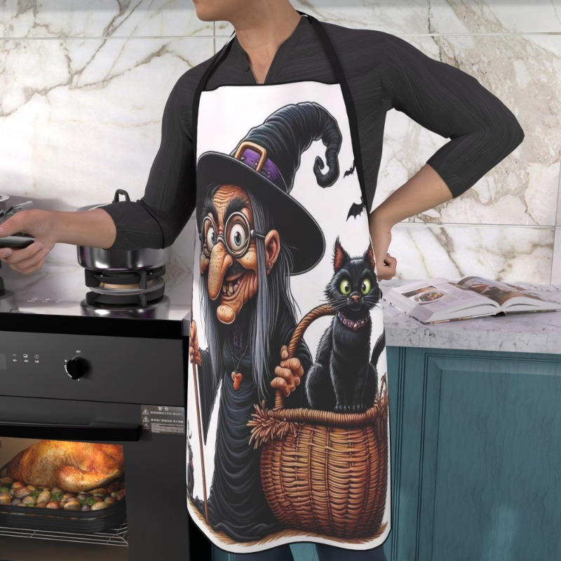 1 buah celemek bertema penyihi - Kitchen Witch Baking ulasan dan harga