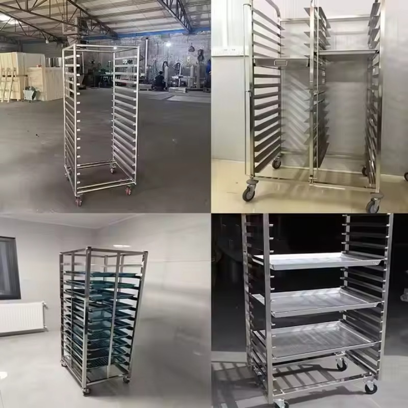 Troli Panggang Baja Anti Karat - Kitchen Baking Cart ulasan dan harga