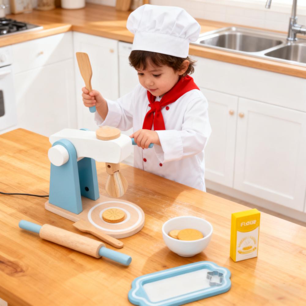 Set Permainan Dapur Kayu untuk - Kitchen Kids Baking Set ulasan dan harga