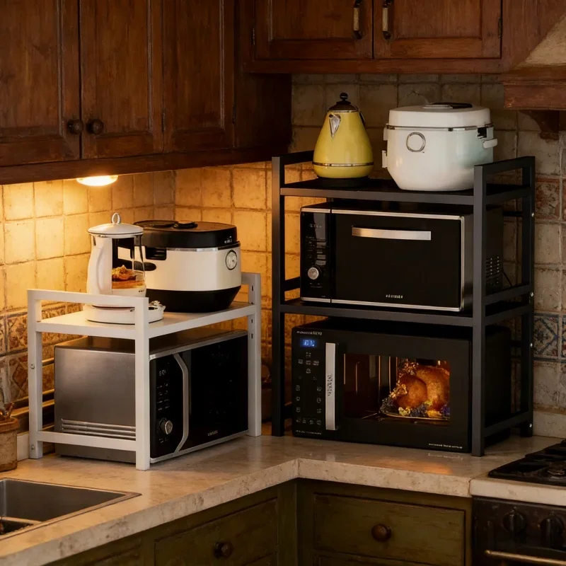 Rak Microwave 2 Lapis untuk Me - Kitchen Uncle ulasan dan harga