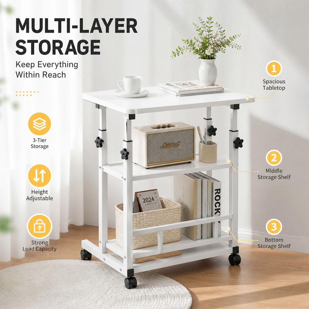 Troli serbaguna berbahan logam - Kitchen Baking Cart ulasan dan harga