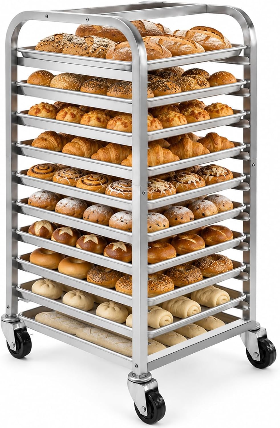 Rak Loyang Baja Tahan Karat 10 - Kitchen Baking Cart ulasan dan harga